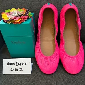 Tieks Pop Pink Neon Size 8 EUC